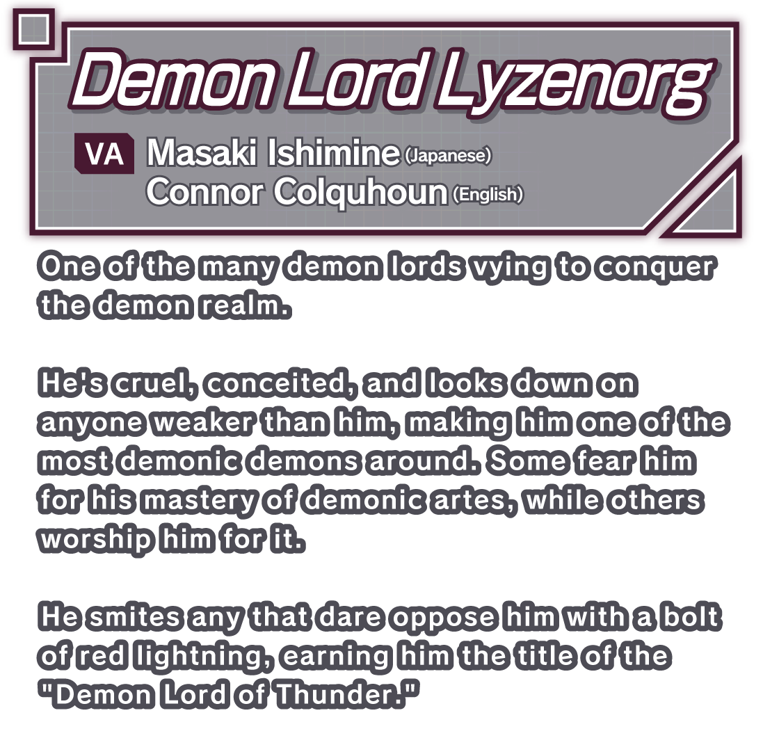Demon Lord Lyzenorg /VA - Masaki Ishimine