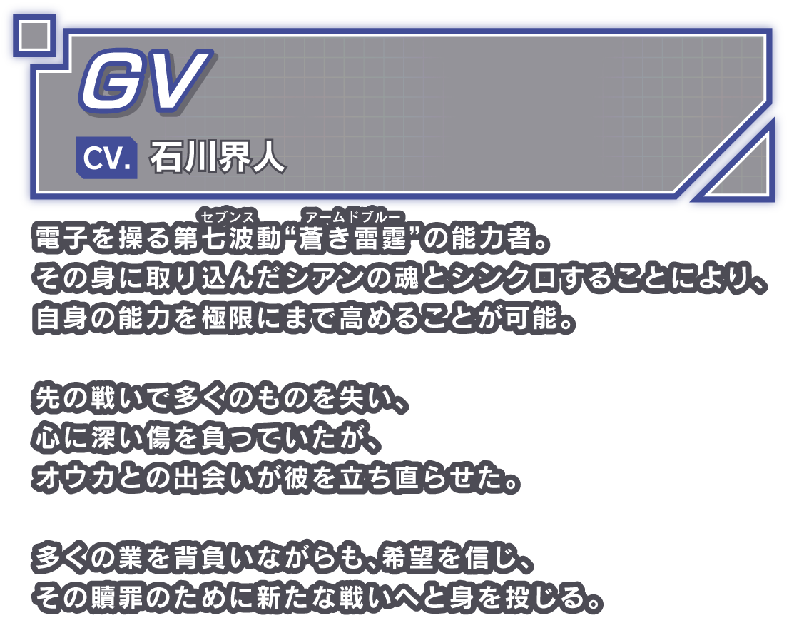 GV/CV. 石川界人