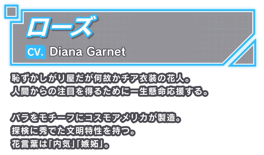 ローズ/CV. Diana Garnet