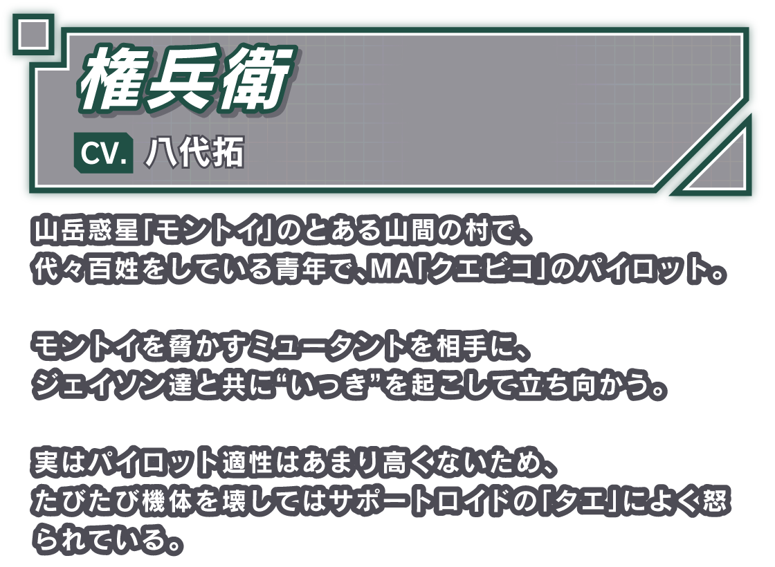 権兵衛/CV. 八代拓